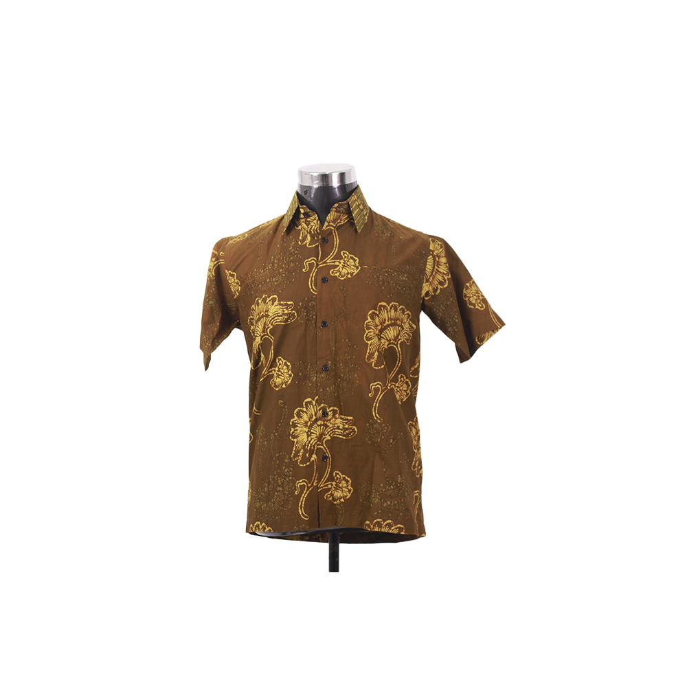 KEMEJA BATIK LELAKI  COTTON LENGAN PENDEK