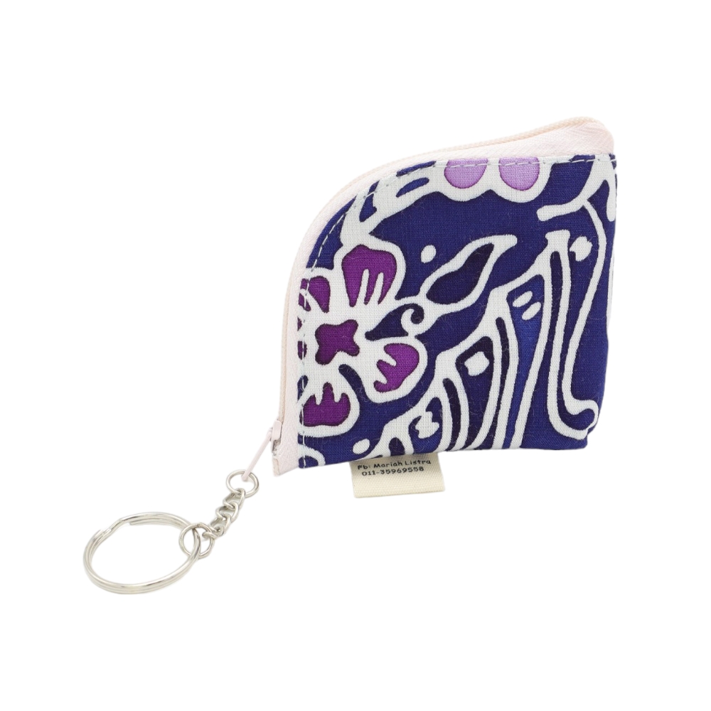 (PRE-ORDER) SHELL POUCH KEYCHAIN (BATIK)