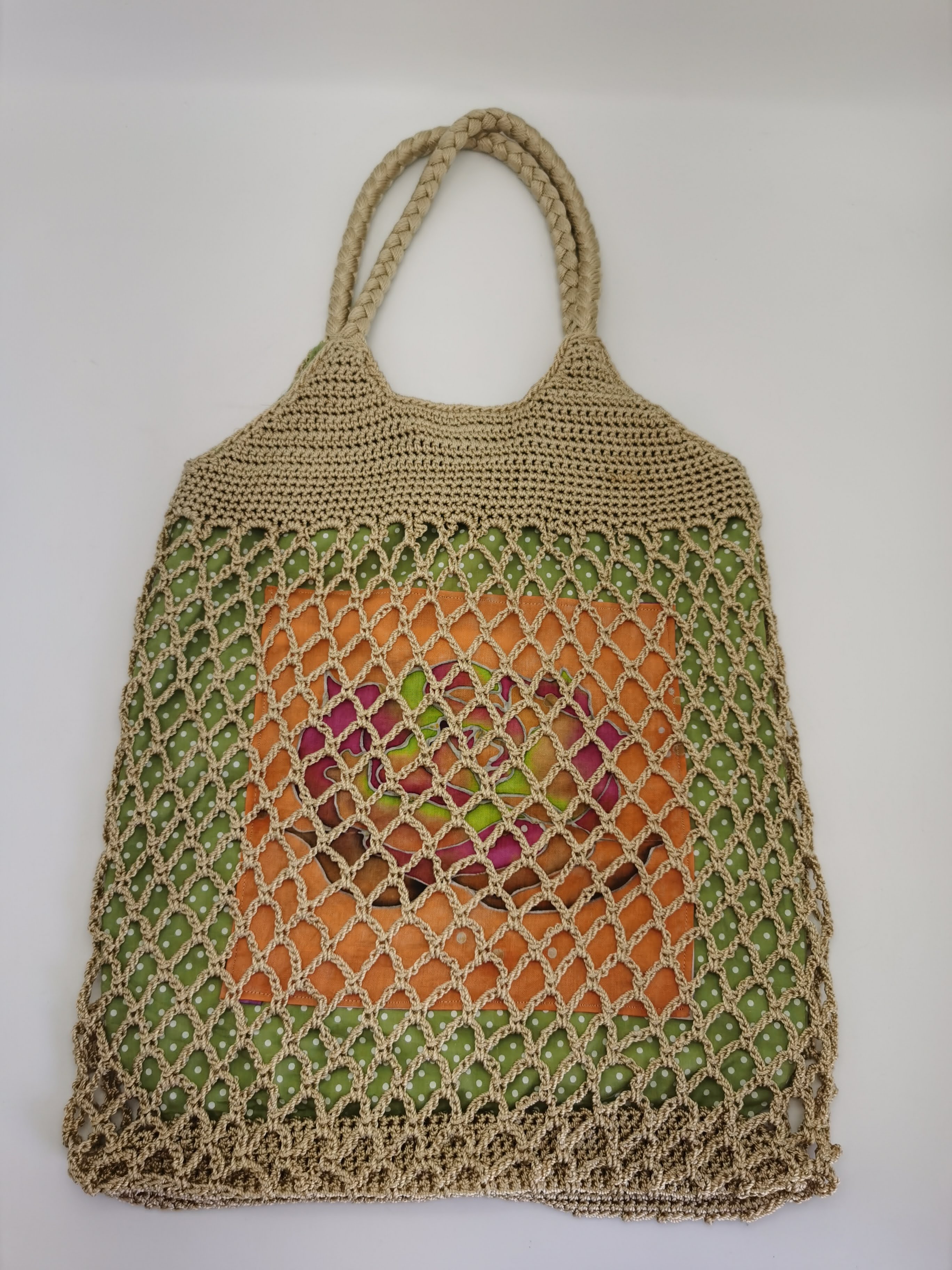 TOTE NET NYLON BAG BATIK (ROSE)