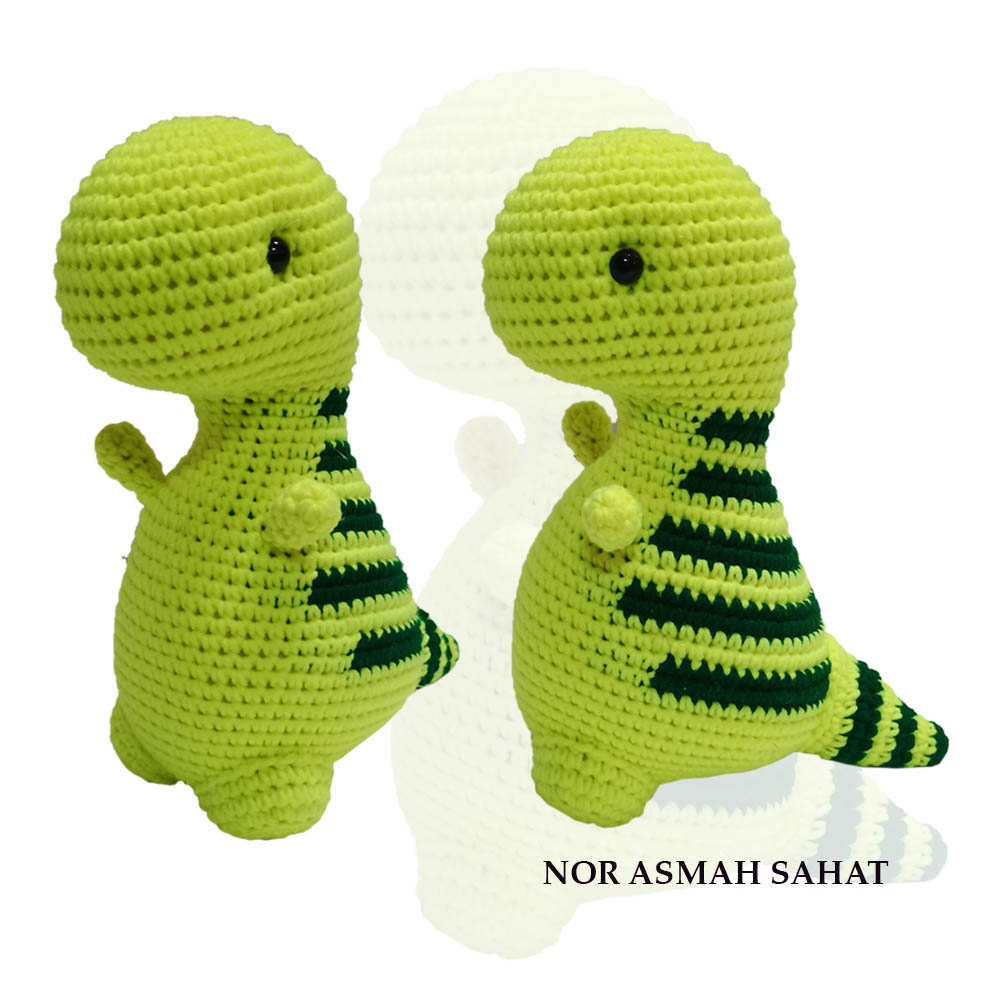 (419) AMIGURUMI DINO - 2 UNIT