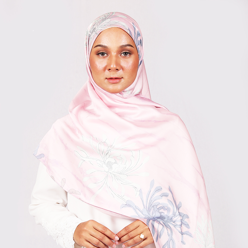 FLORAL MOTIF ( PINK) SHAWL