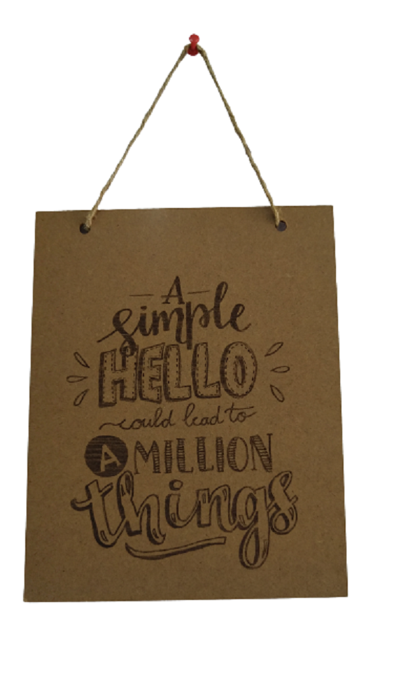 MOTIVATION TEXT LASER CUT