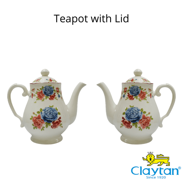 TEAPOT COTTAGE ROSE WITH BANDING