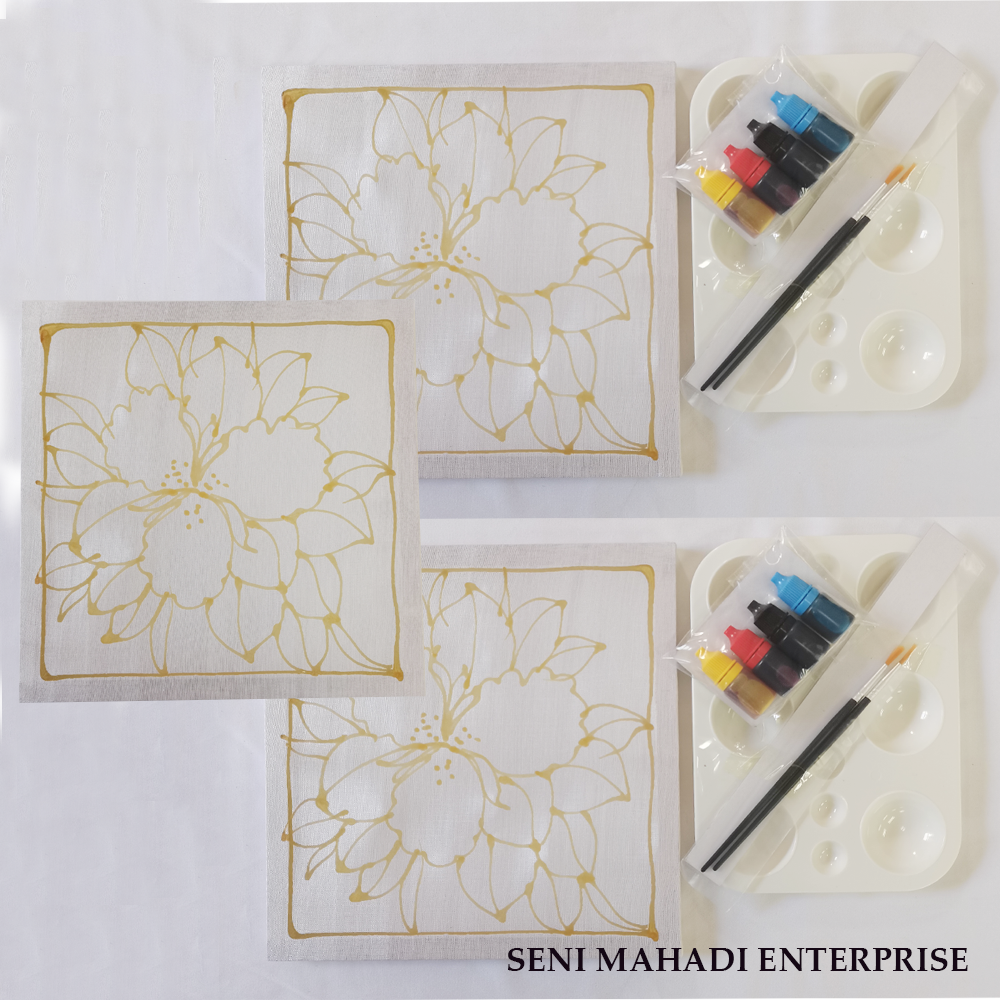 (67) BATIK KIT DIY BUNGA ORKID (COMBO 3)