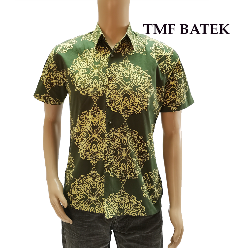 (PRE-ORDER 762) KEMEJA BATIK TMF LENGAN PENDEK SLIM FIT