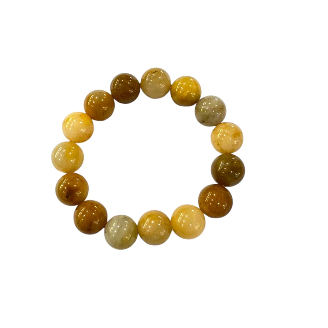 VIOLET SILK JADE CRYSTAL BRACELET