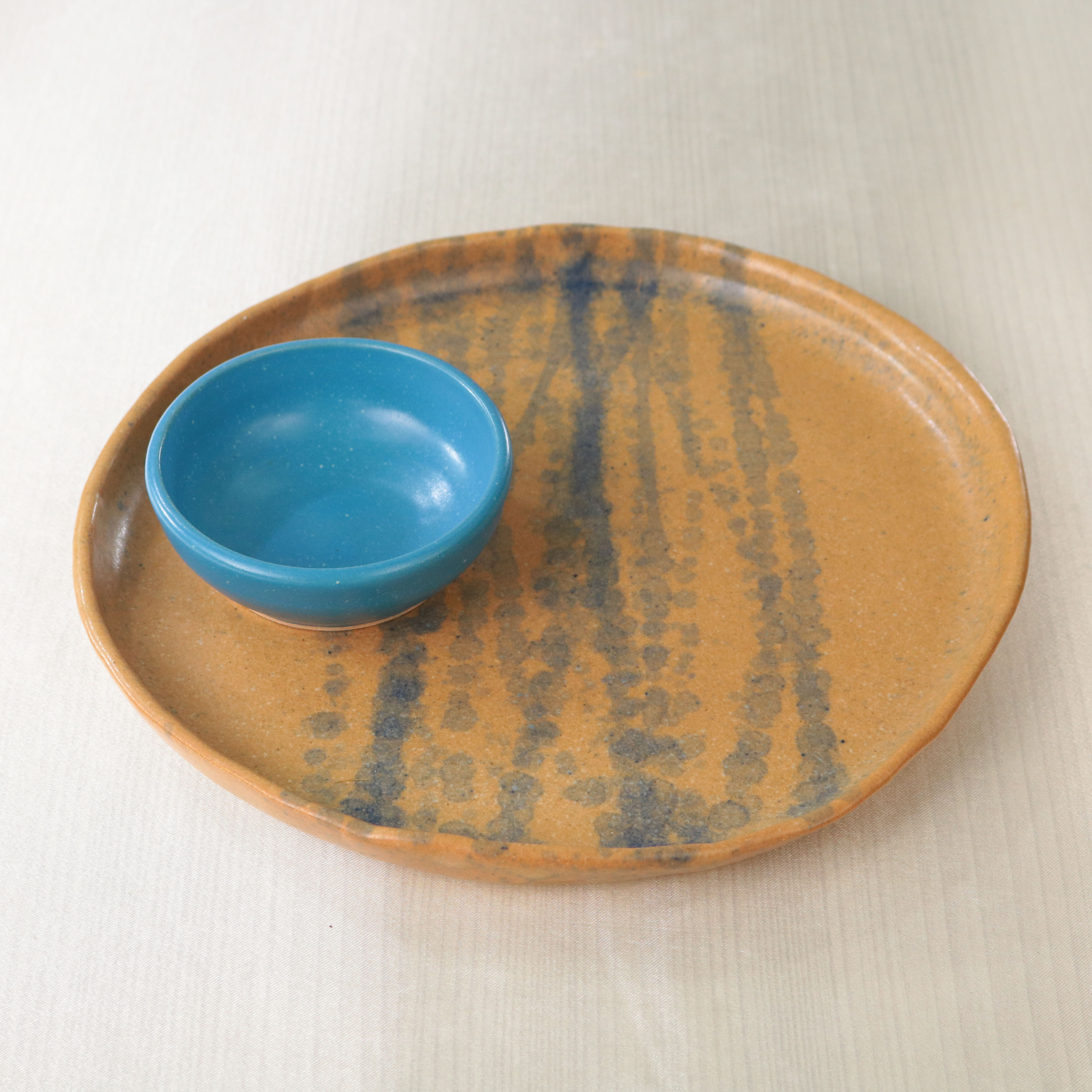 (SET) PINGGAN SERAMIK + MANGKUK SAMBAL SERAMIK