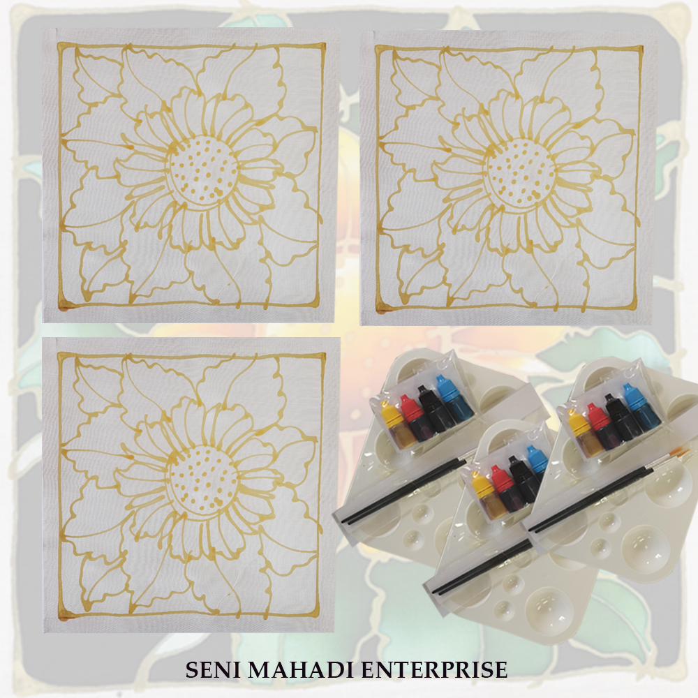 (95) BATIK KIT DIY BUNGA MATAHARI (COMBO 3)