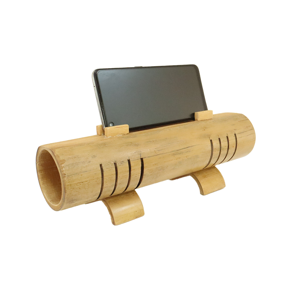 (PRE-ORDER) PORTABLE BAMBOO STAND HOLDER / NATURAL SPEAKER