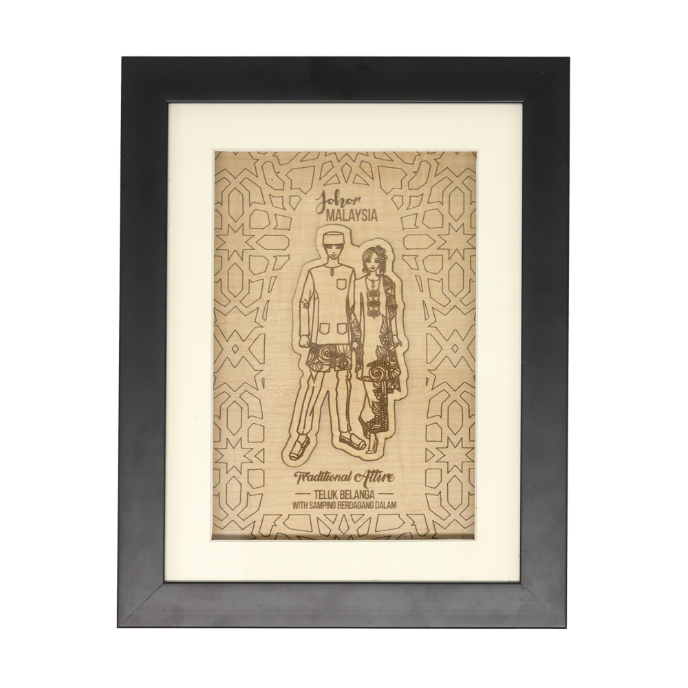 PRE-ORDER  LASER CUTTING DAN ENGRAVING TRADISIONAL ATTIRE