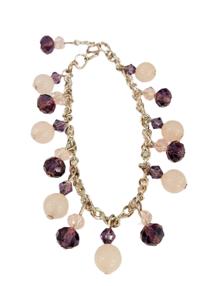 ROSE QUARTZ BRACELET (DANGLING) (2)