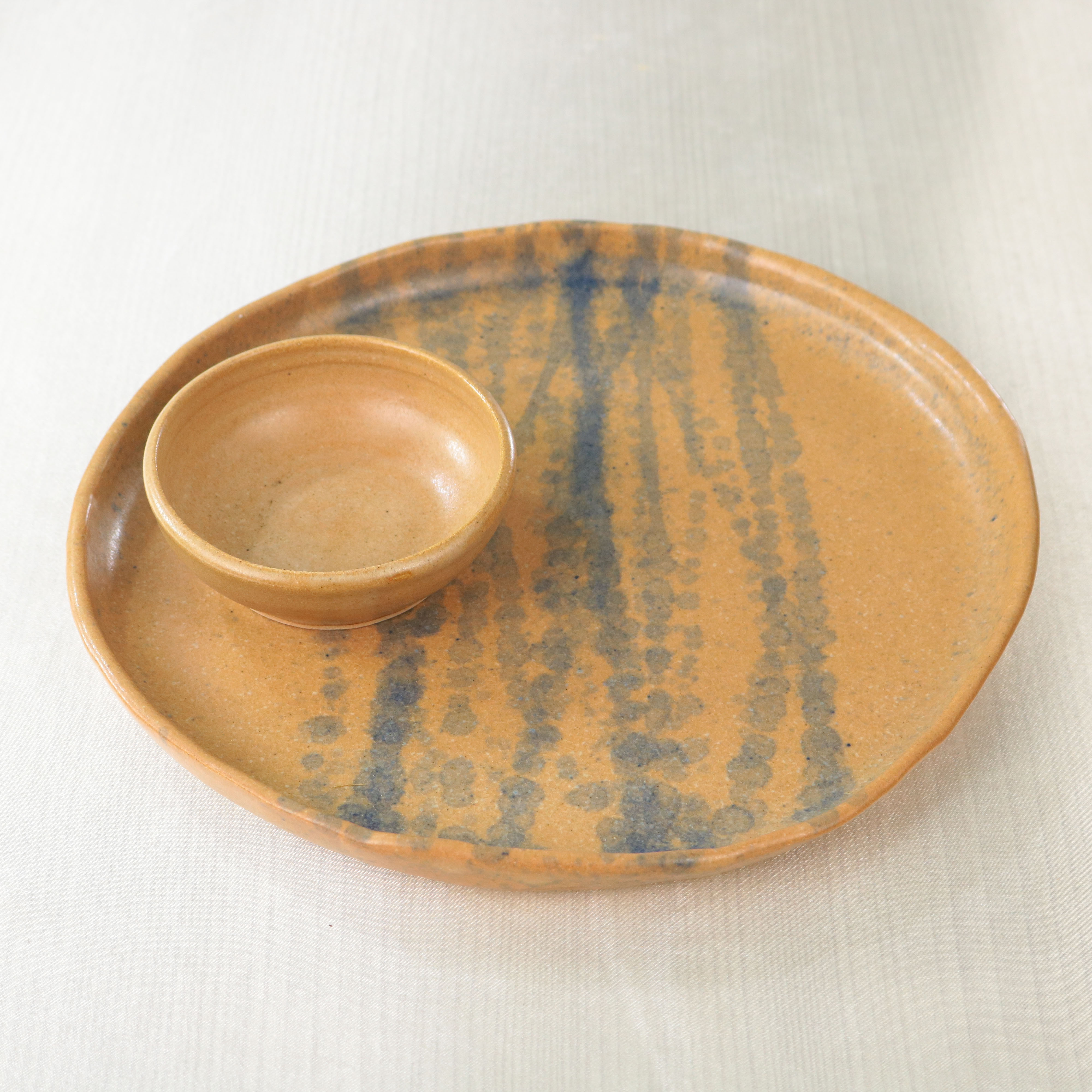 (SET) PINGGAN SERAMIK + MANGKUK SAMBAL SERAMIK