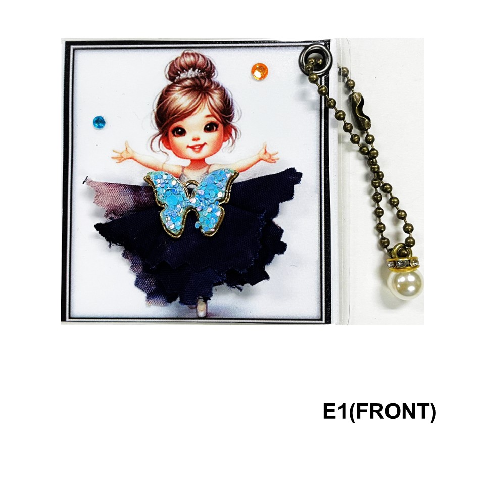 KEYCHAIN BATIK ABJAD - E