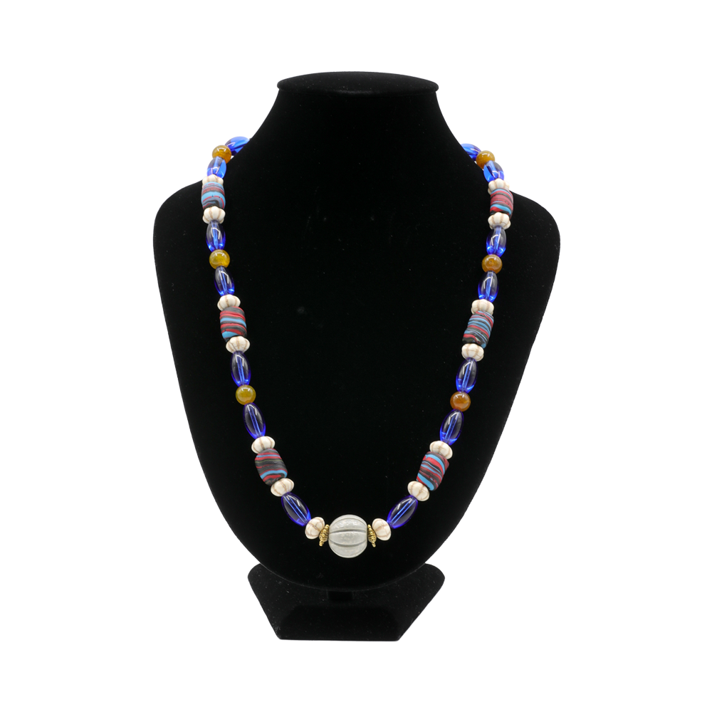 SARAWAK BEADS NECKLACE | BABY BLUE