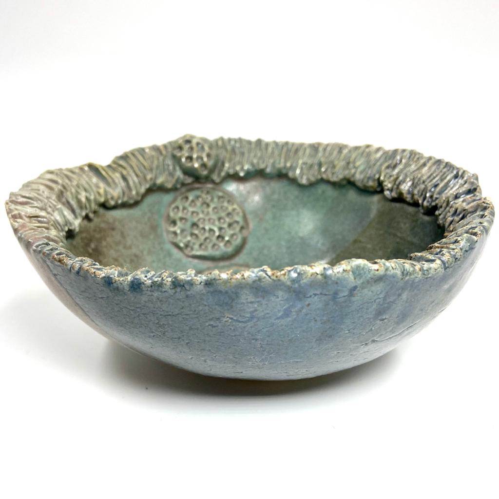 CERAMIC CORAL BOWL
