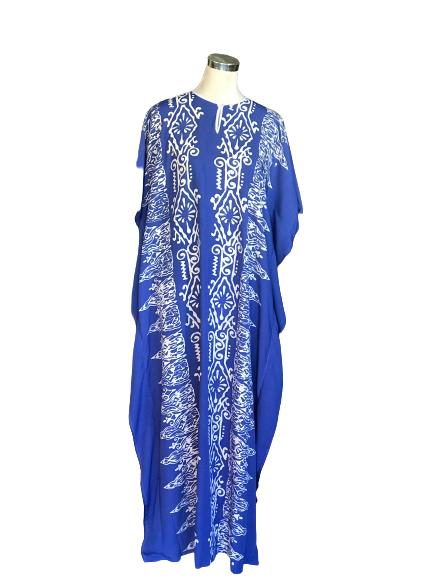 KAFTAN LENGAN PENDEK BATIK BLOK