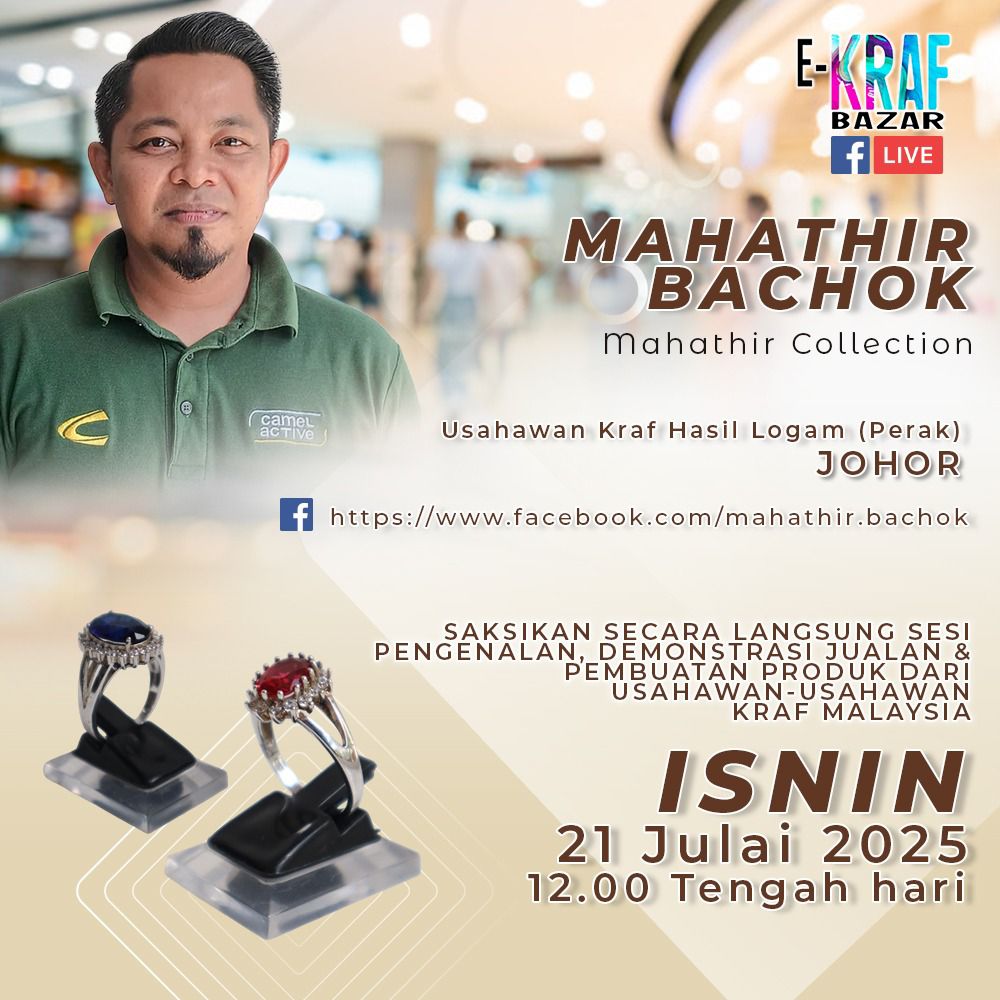 EKB LIVE - KENALI USAHAWAN KRAF HASIL LOGAM (PERAK) DARIPADA MAHATHIR BACHOK BERSAMA MAHATHIR COLLECTION