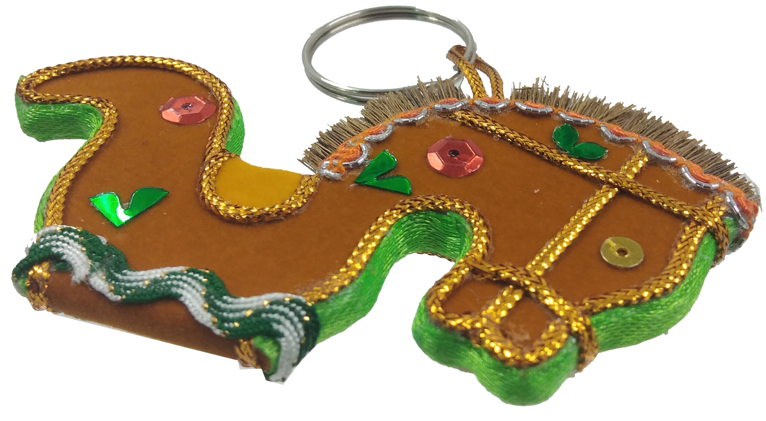 KEYCHAIN KUDA KEPANG KECIL  COKLAT