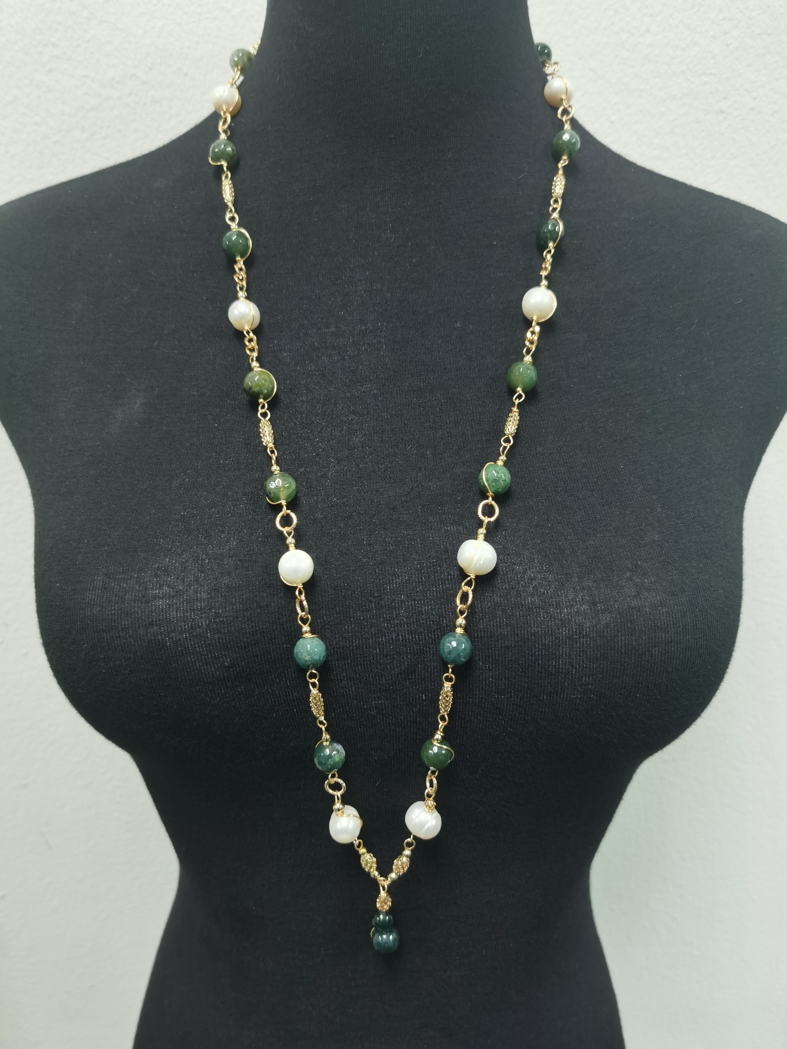 RANTAI SUASA EMERALD GREEN + WHITE