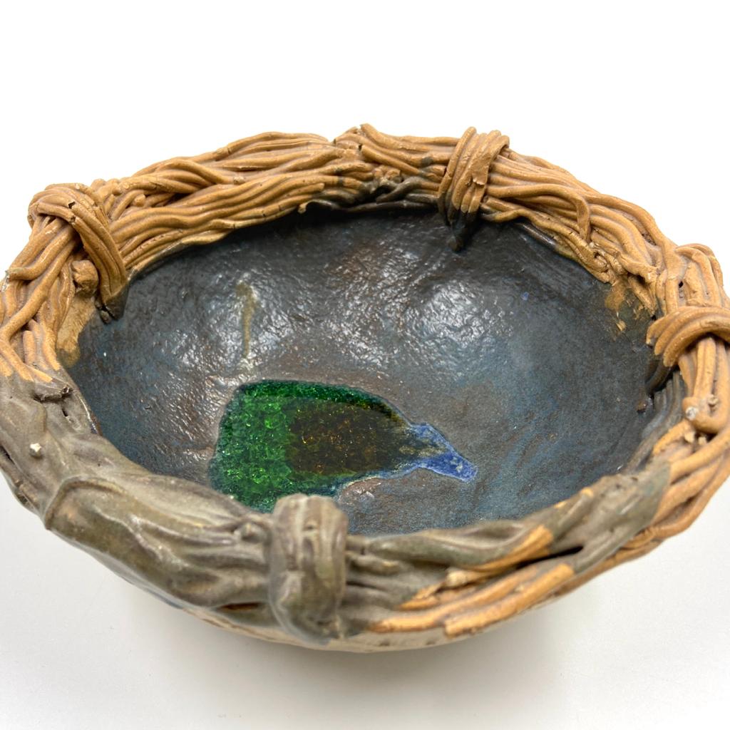 CERAMIC BIRD NEST BOWL
