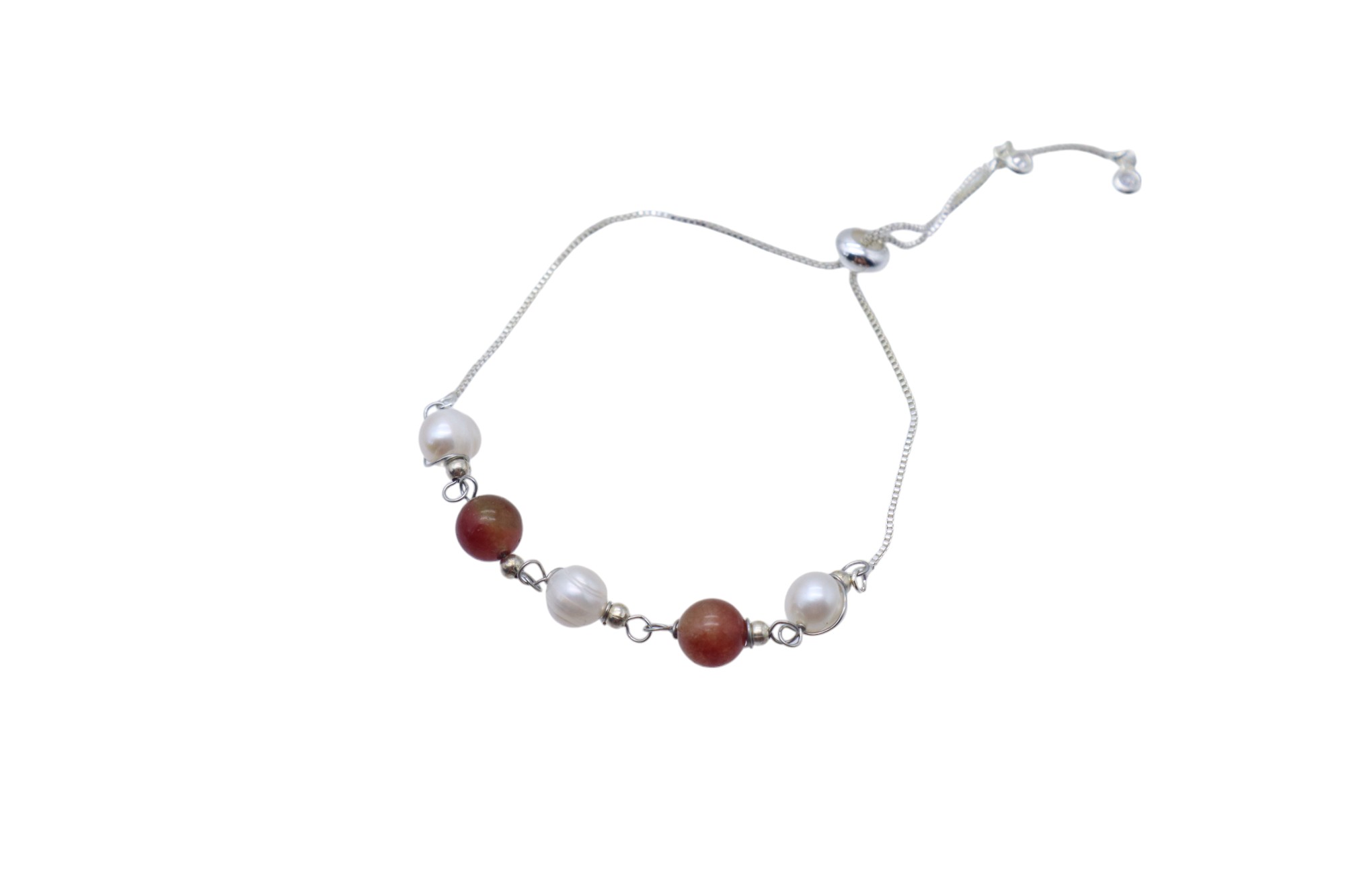 PURE PEARL AND PRECIOUS STONE BRACELET