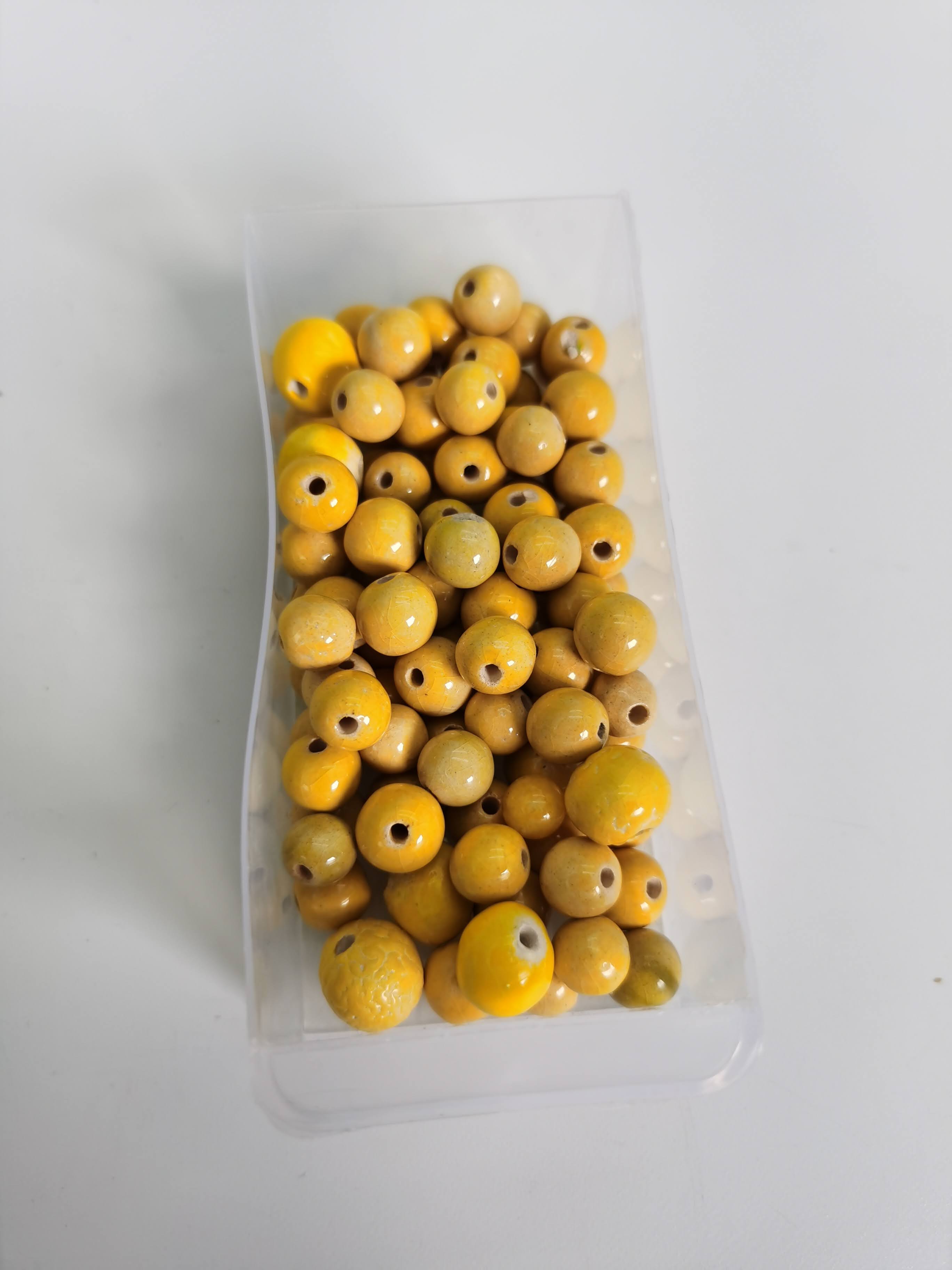 MISTED YELLOW CERAMIC