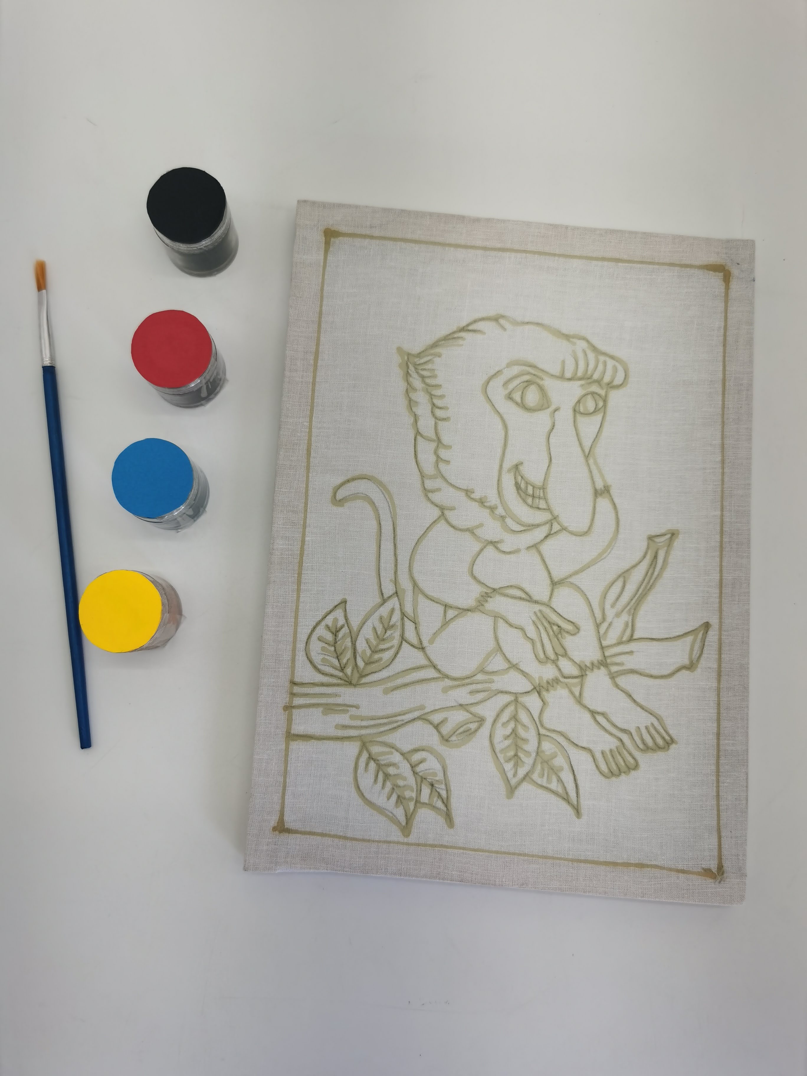 BATIK PAINTING SET (MOTIF - PROBOSCIS MONKEY -BAYAU)