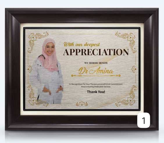 FULL COLOUR AWARD PLAQUE