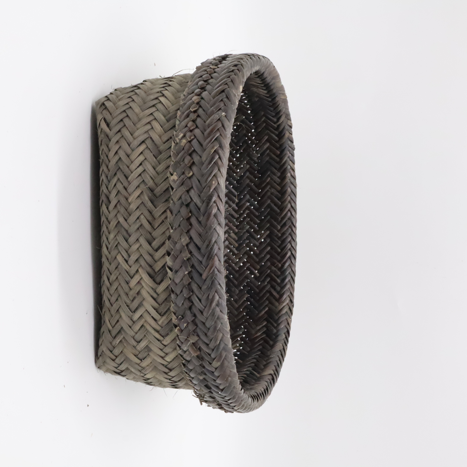 BLACK RATTAN BASKET S