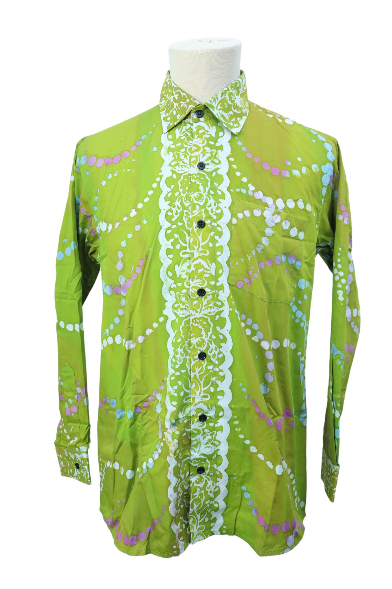 KEMEJA BATIK LELAKI COTTON LENGAN PANJANG