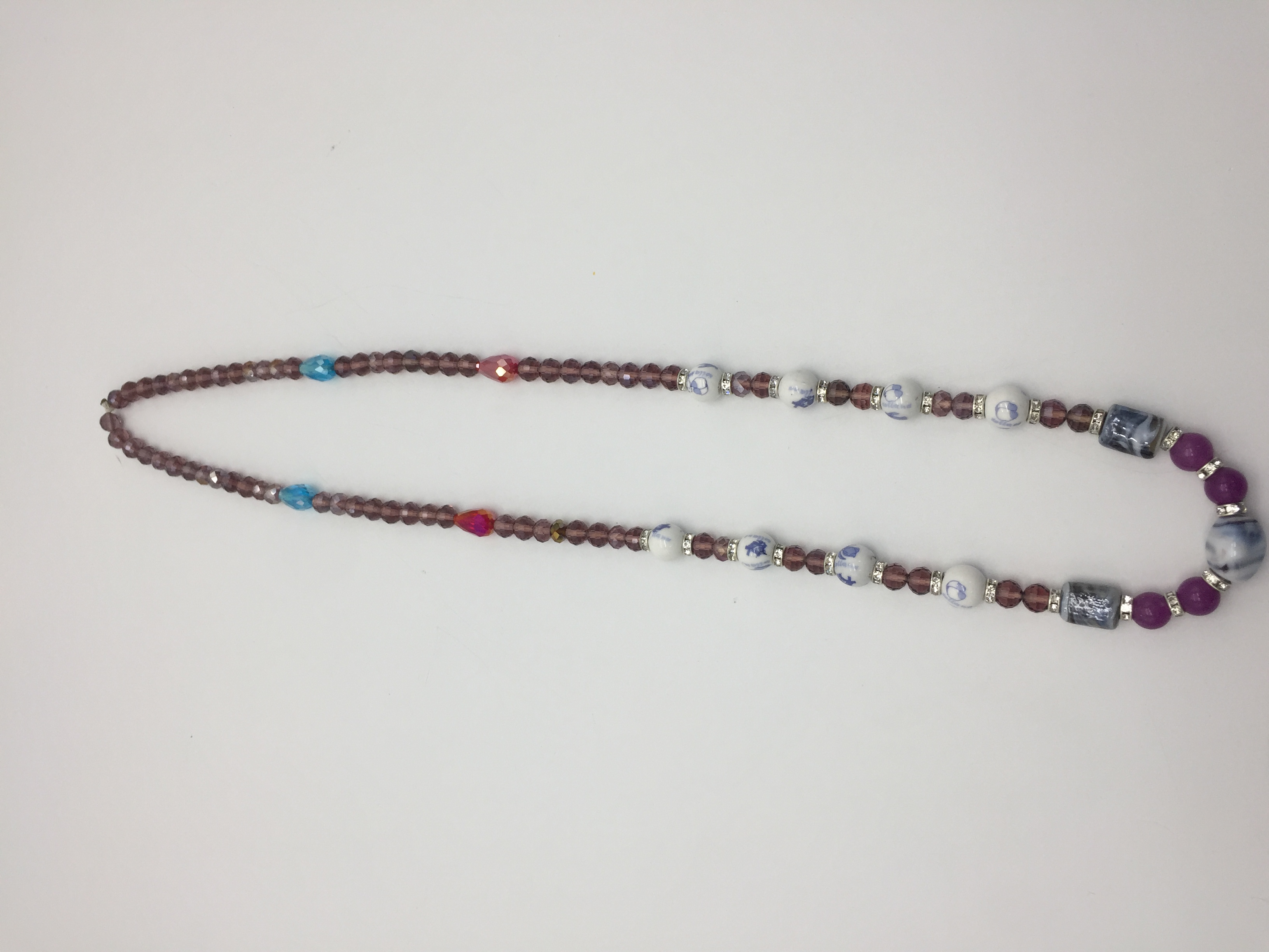 SERAMIC CRYSTAL BROWN NECKLACE
