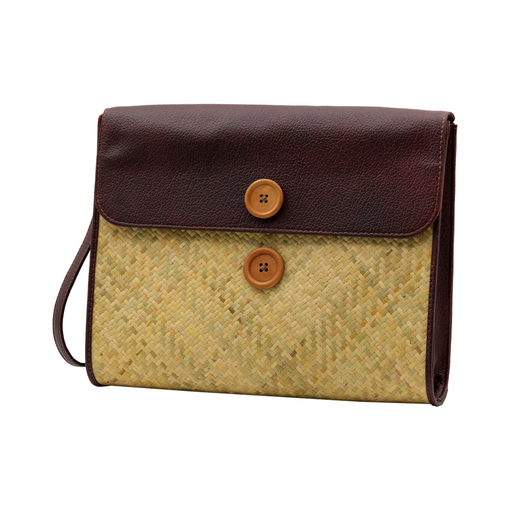 CLUTCH BAG RATTAN WEAVING