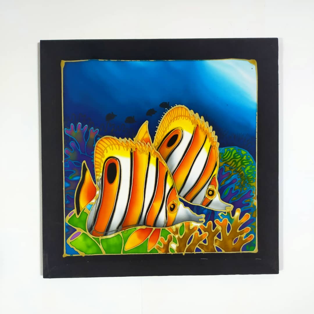 BUTTERFLY FISH BATIK PAINTING