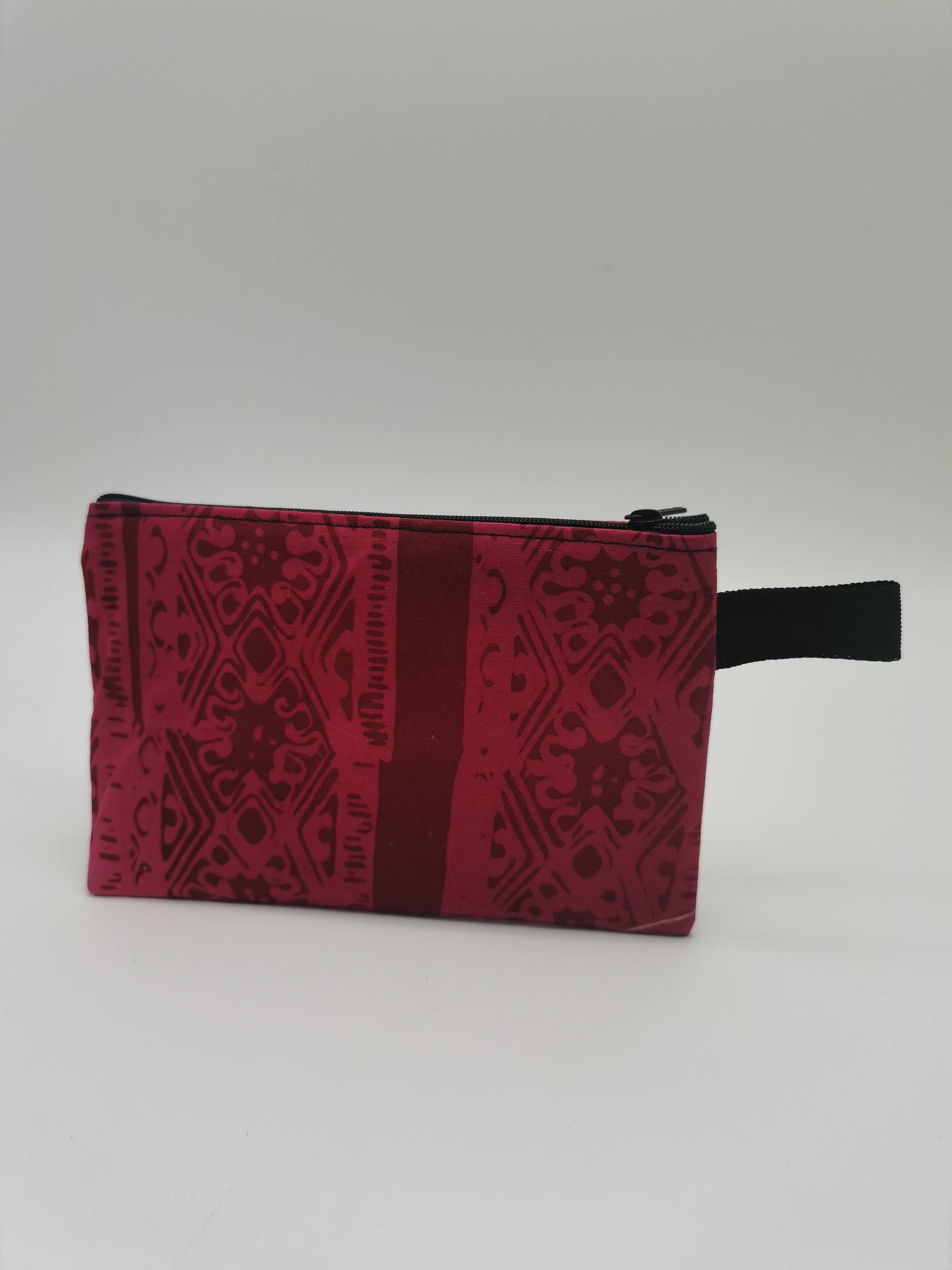 WALLET BATIK COTTON SIZE L  DARK PINK
