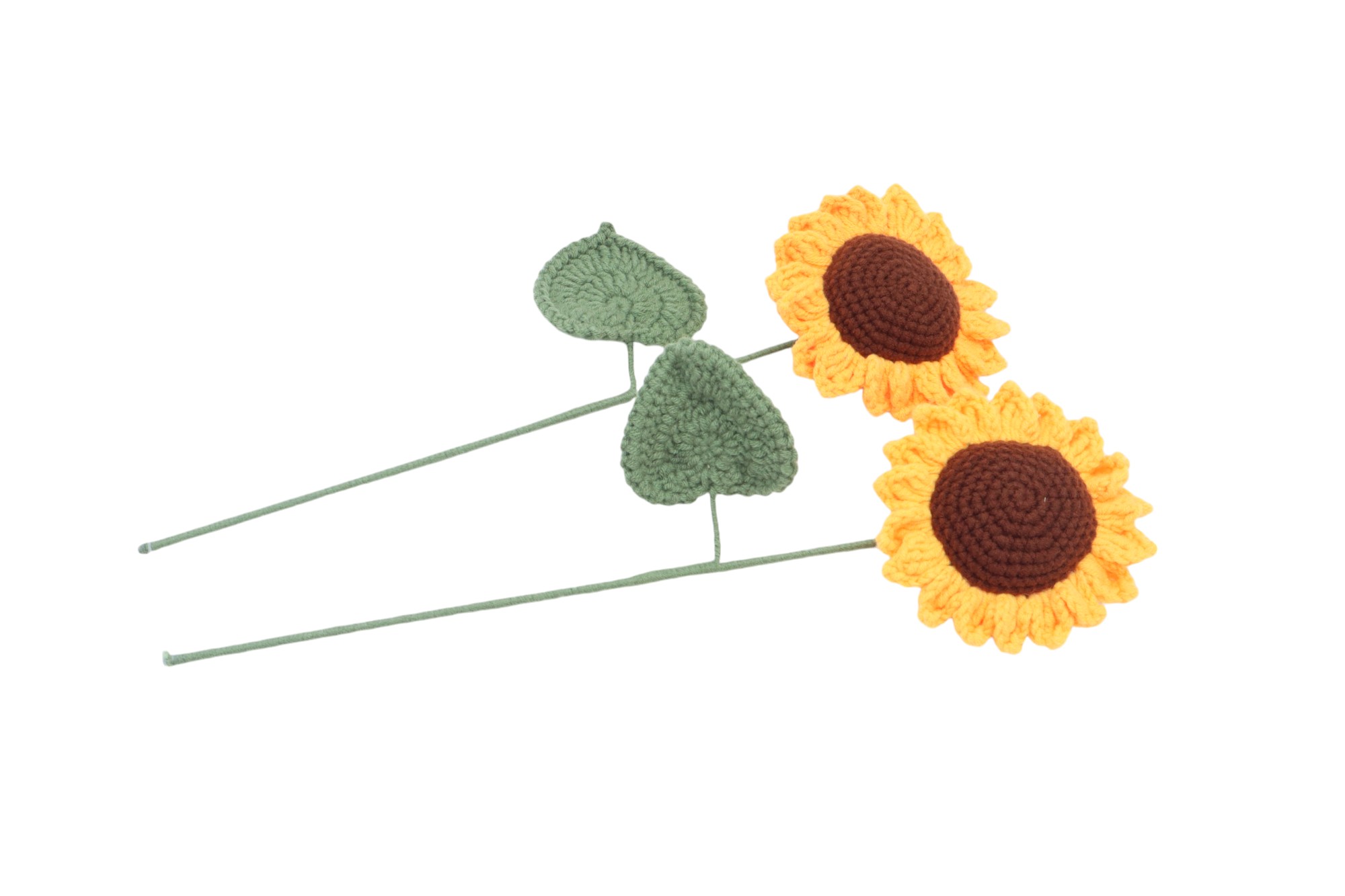 (PRE-ORDER) WEAVE PLUSH FLOWER SET  (SUNFLOWER)