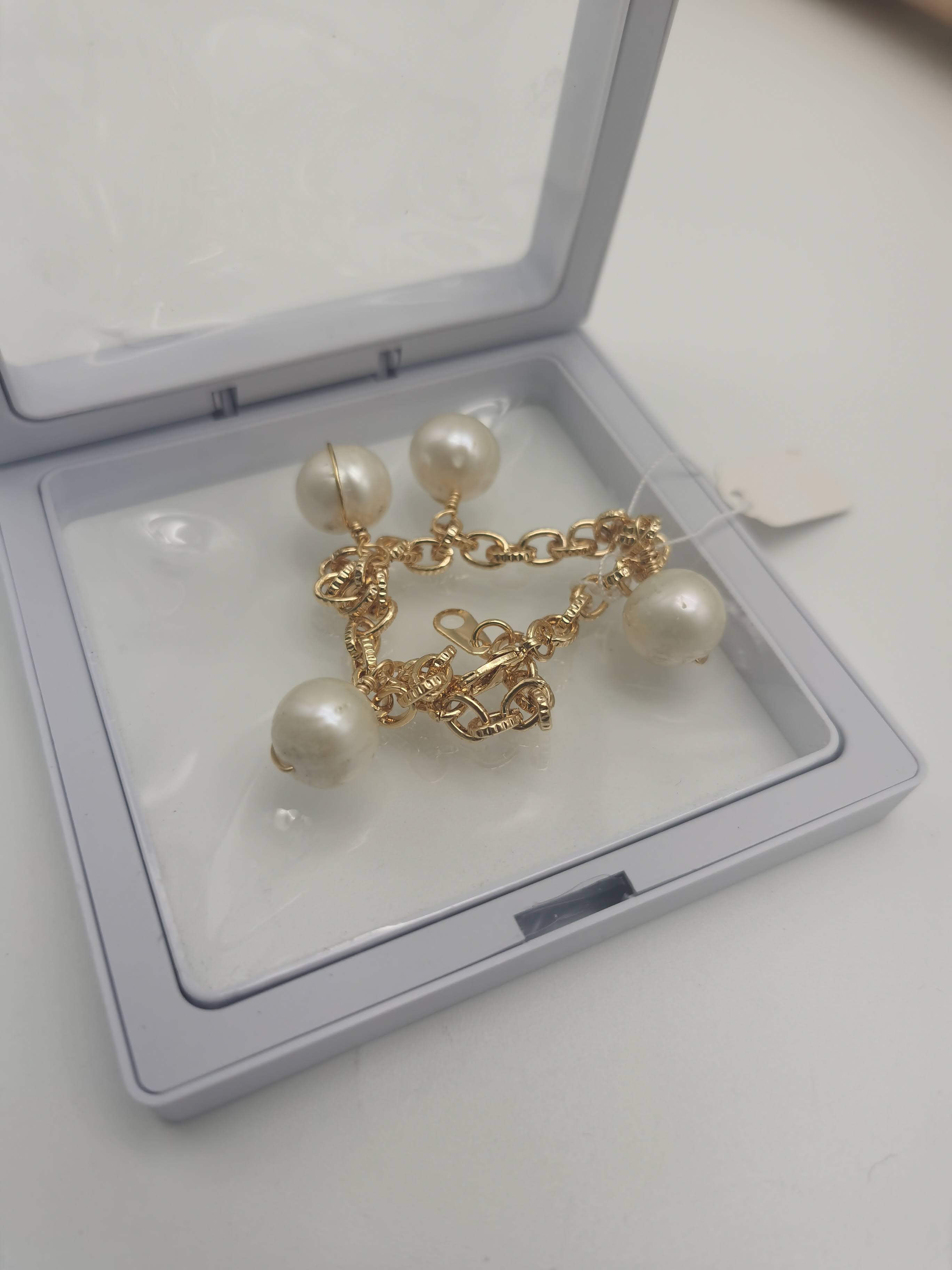 GELANG ROSEGOLD MUTIARA (12MM)