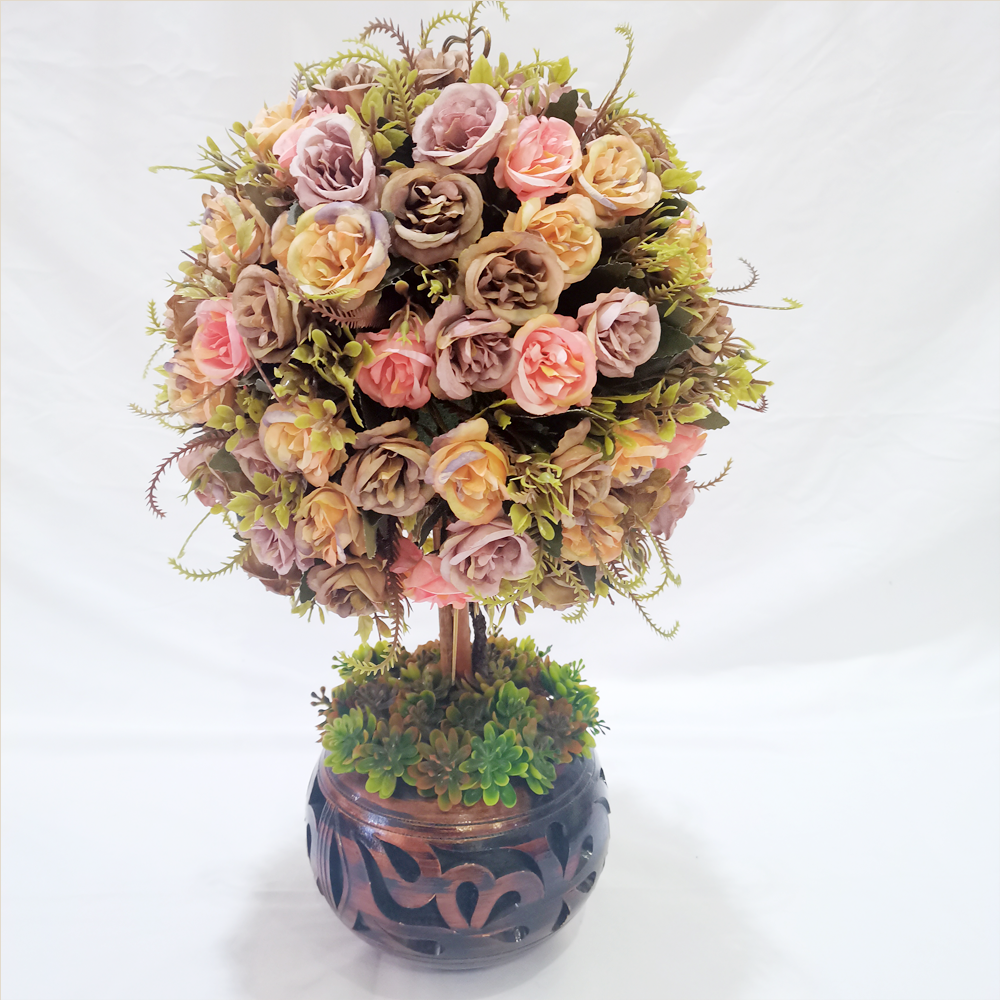 (PRE-ORDER) GUBAHAN BUNGA DRY PASTEL COLOURS ROSE