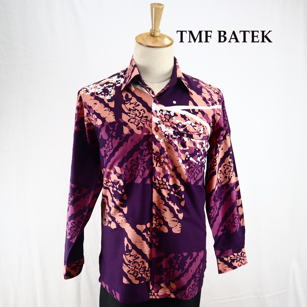 (PRE-ORDER 594) KEMEJA BATIK LENGAN PANJANG SLIM FIT