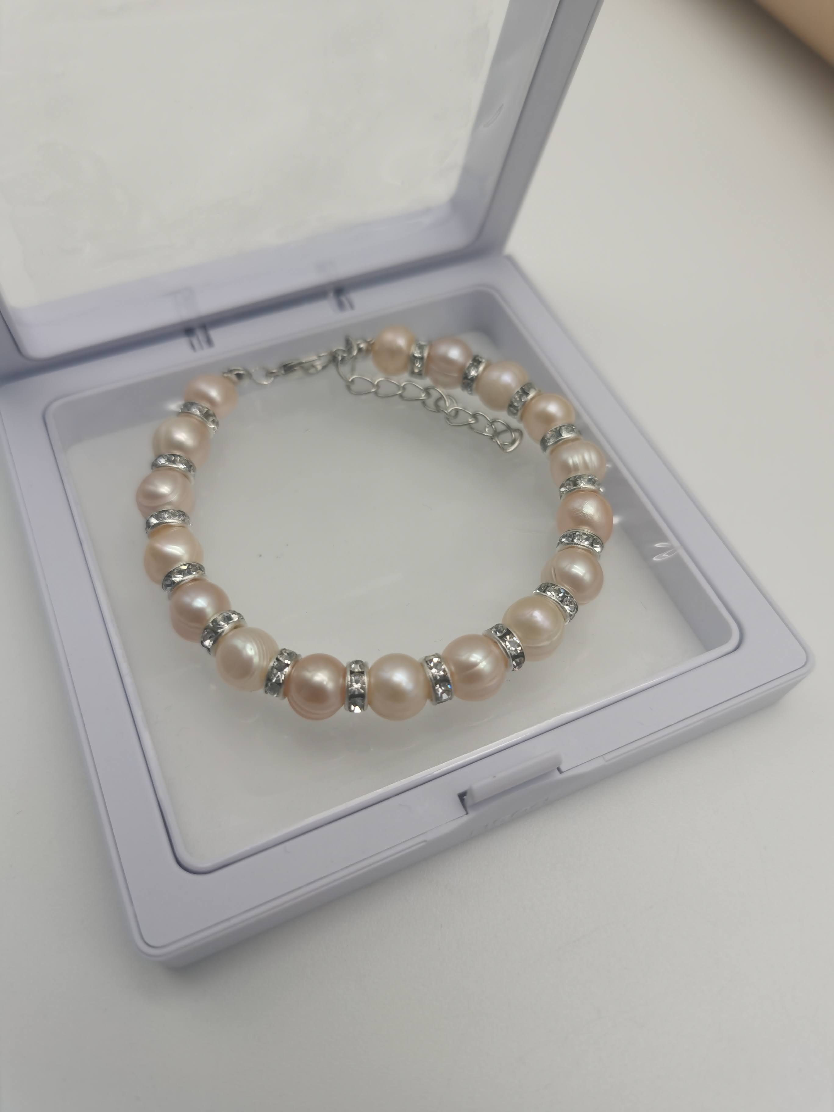 GELANG MUTIARA (PINK) 8MM