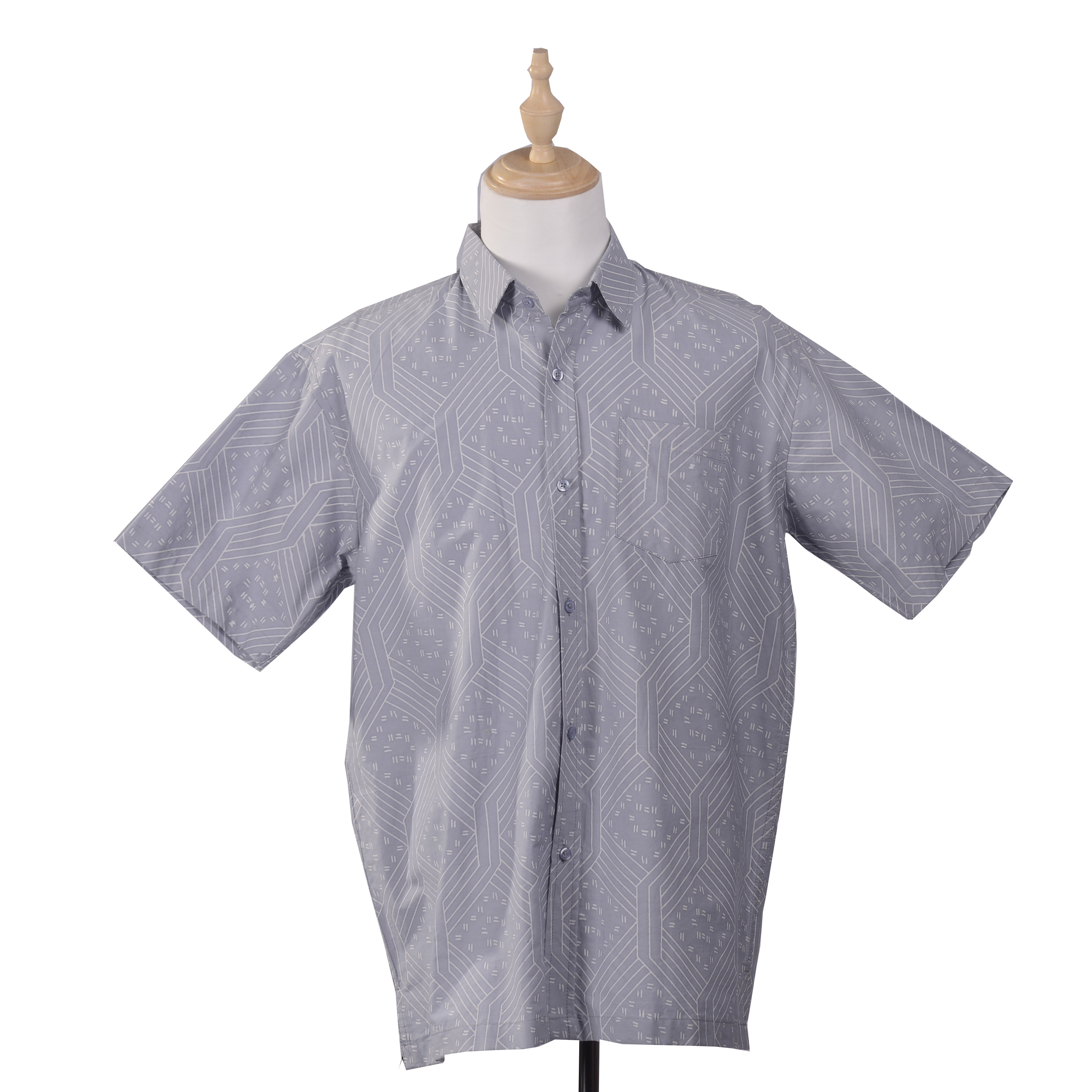 PREODER MEN BATIK SHIRT SHORT SLEEVES XXL