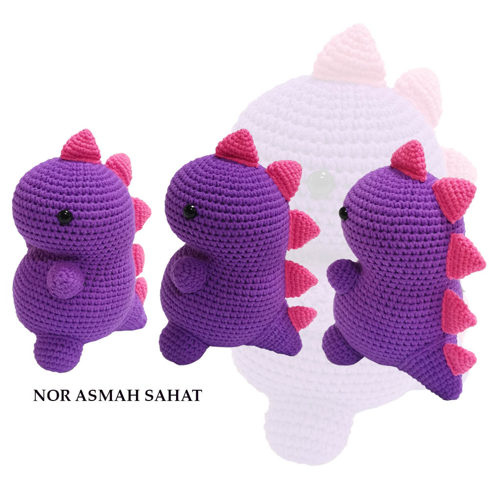 (402) AMIGURUMI DINO - 3 UNIT