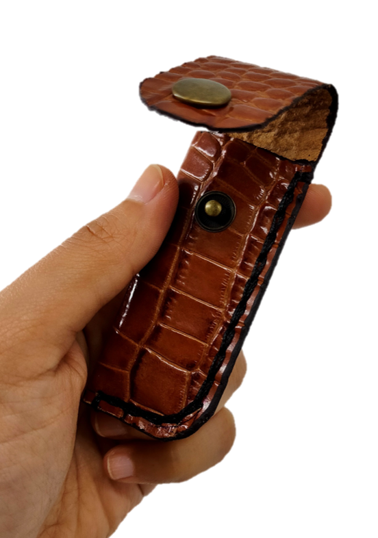 SARUNG PEMETIK API COKLAT - KULIT LEMBU