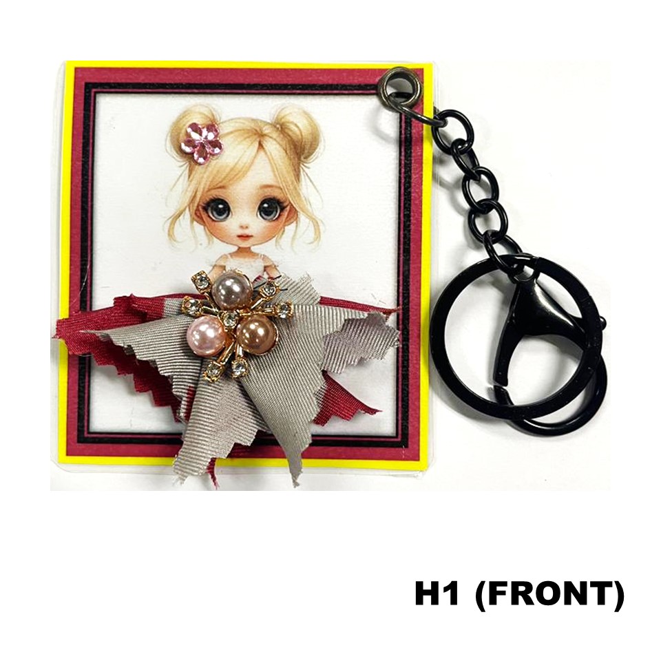 KEYCHAIN BATIK ABJAD - H