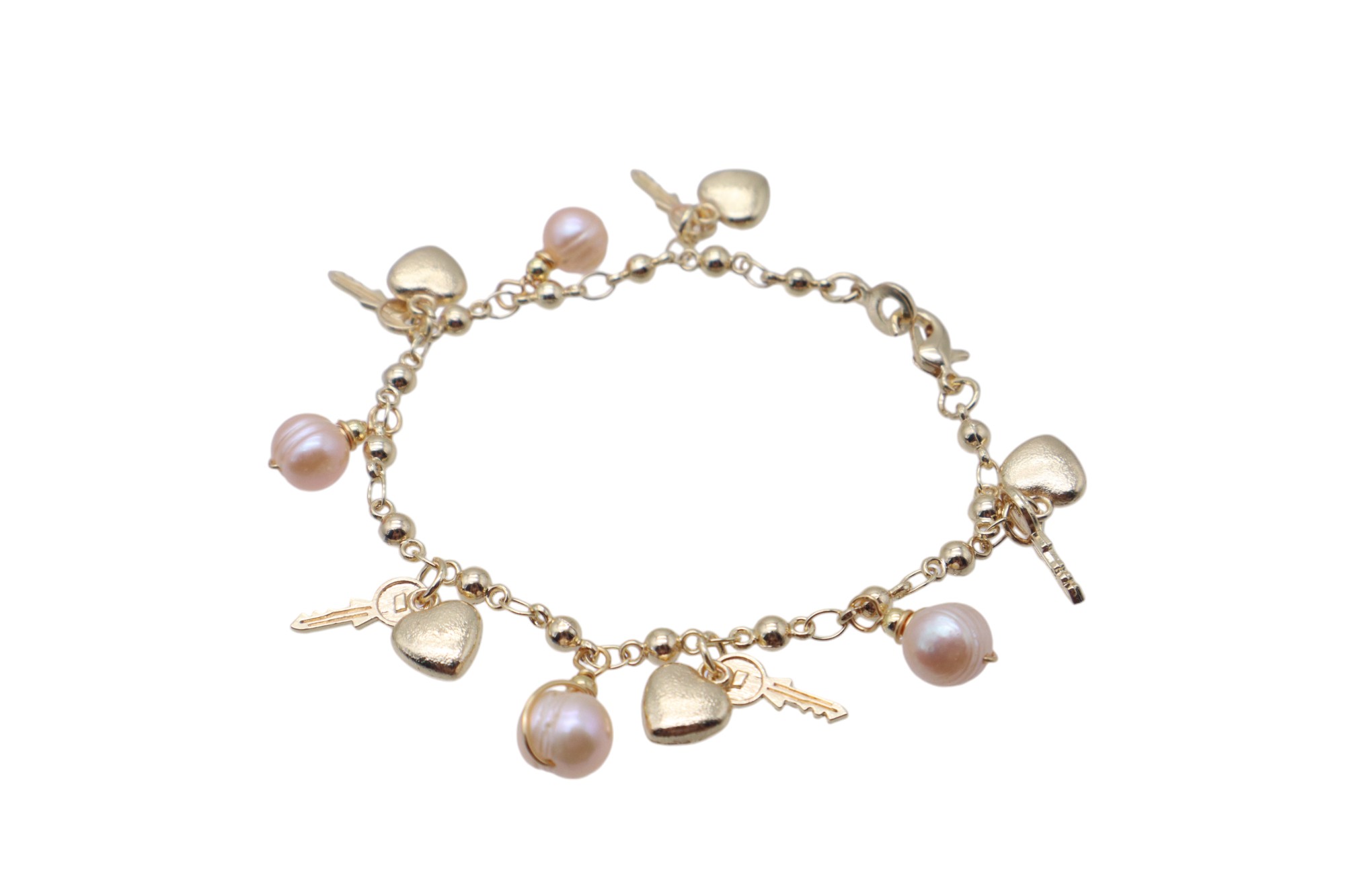 PURE PEARL AND PRECIOUS STONE BRACELET