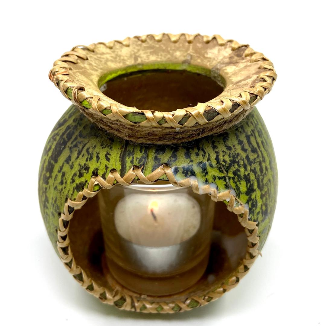 COCONUT SHELL CANDLE HOLDER