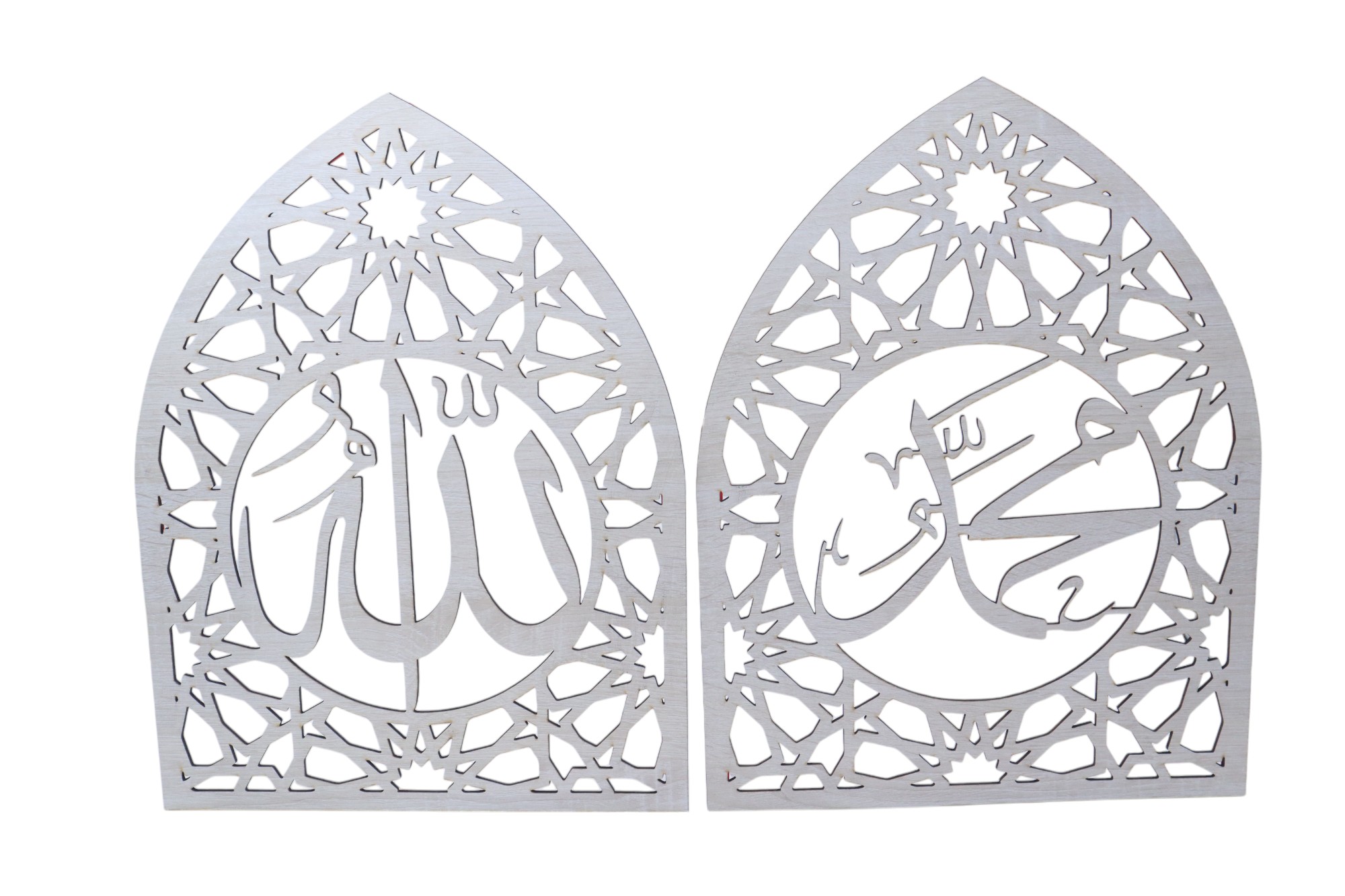 HOLLOW TYPE WALL FRAME ALLAH MUHAMMAD 02 (KUBAH)