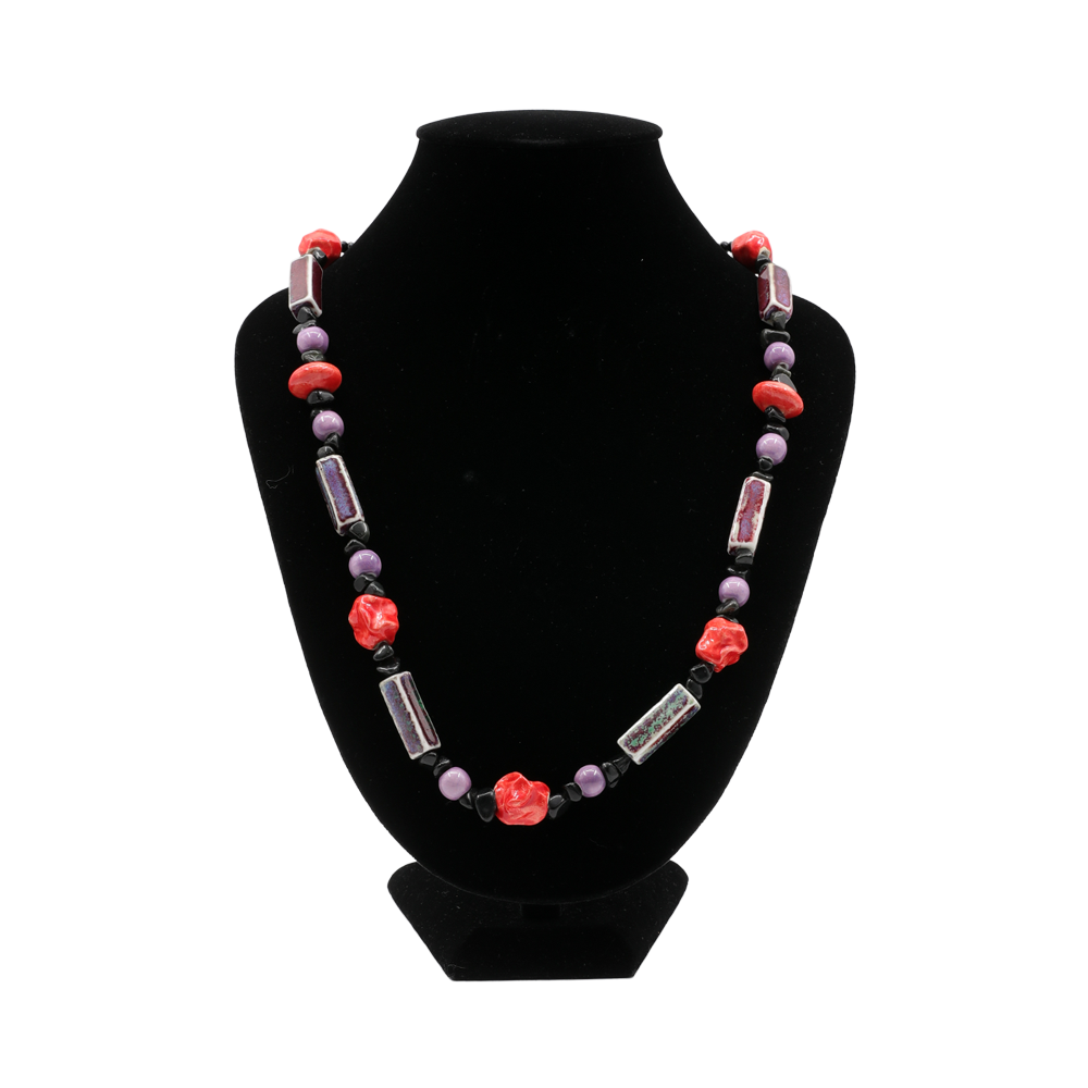 SARAWAK CERAMIC BEADS NECKLACE