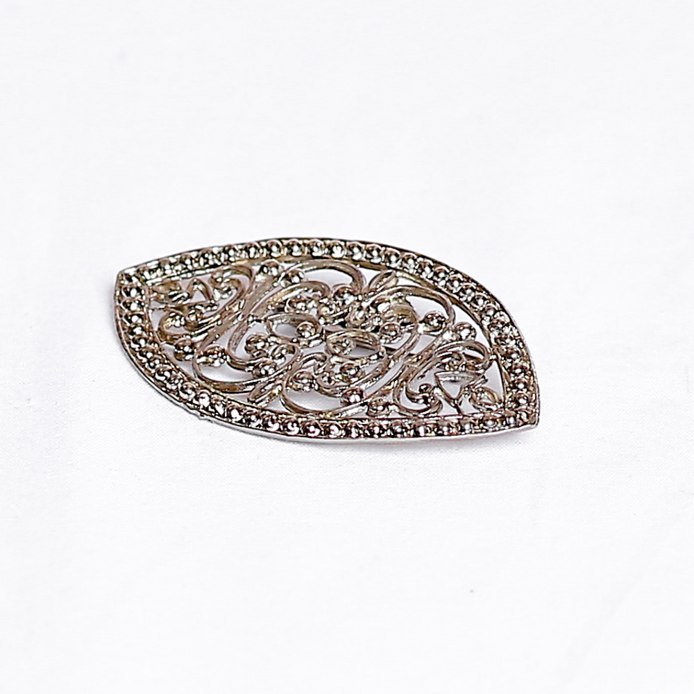 BROOCH EYE FILIGREE (SILVER PLATED)
