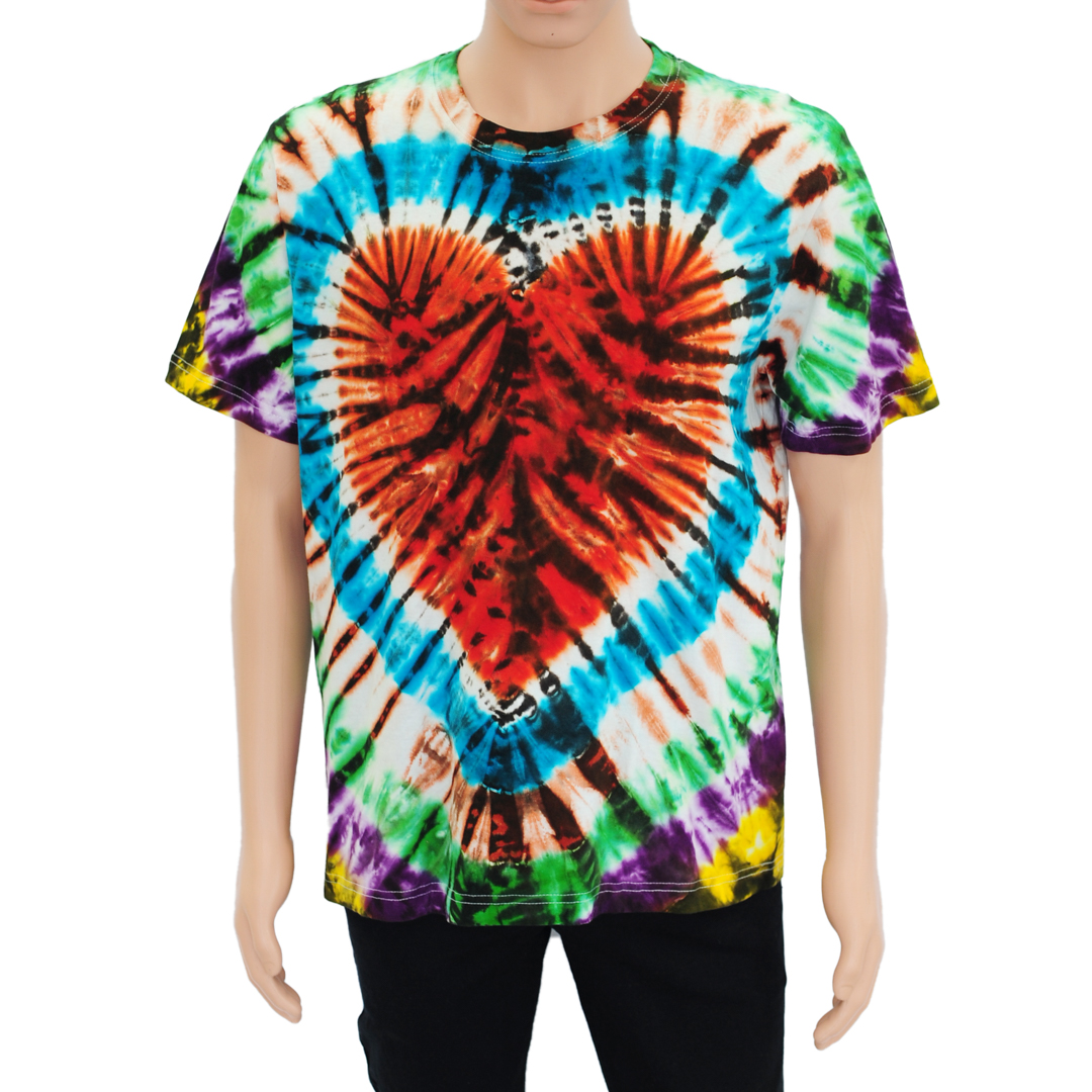 T-SHIRT TIE DYE  LELAKI LENGAN PENDEK