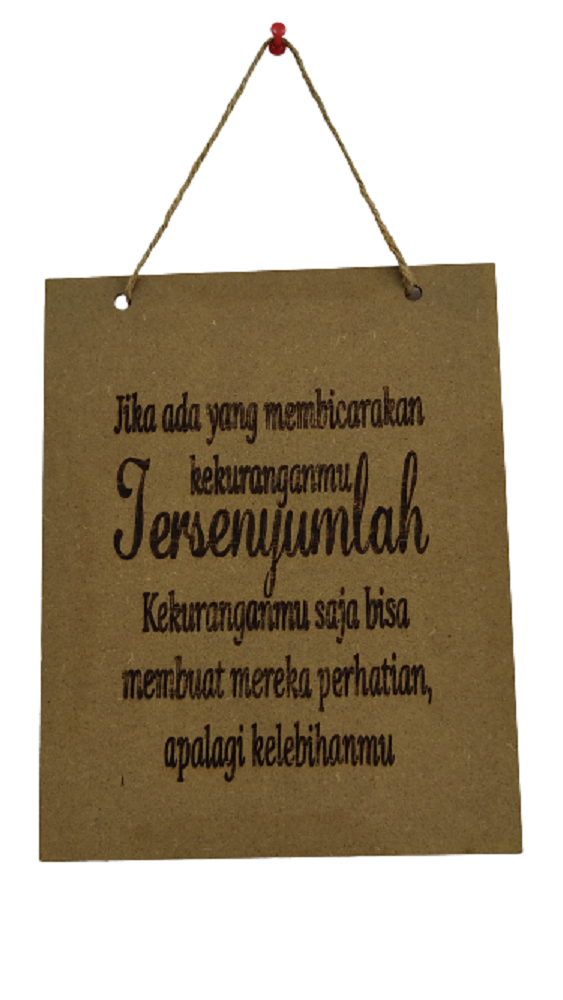 MOTIVATION TEXT LASER CUT